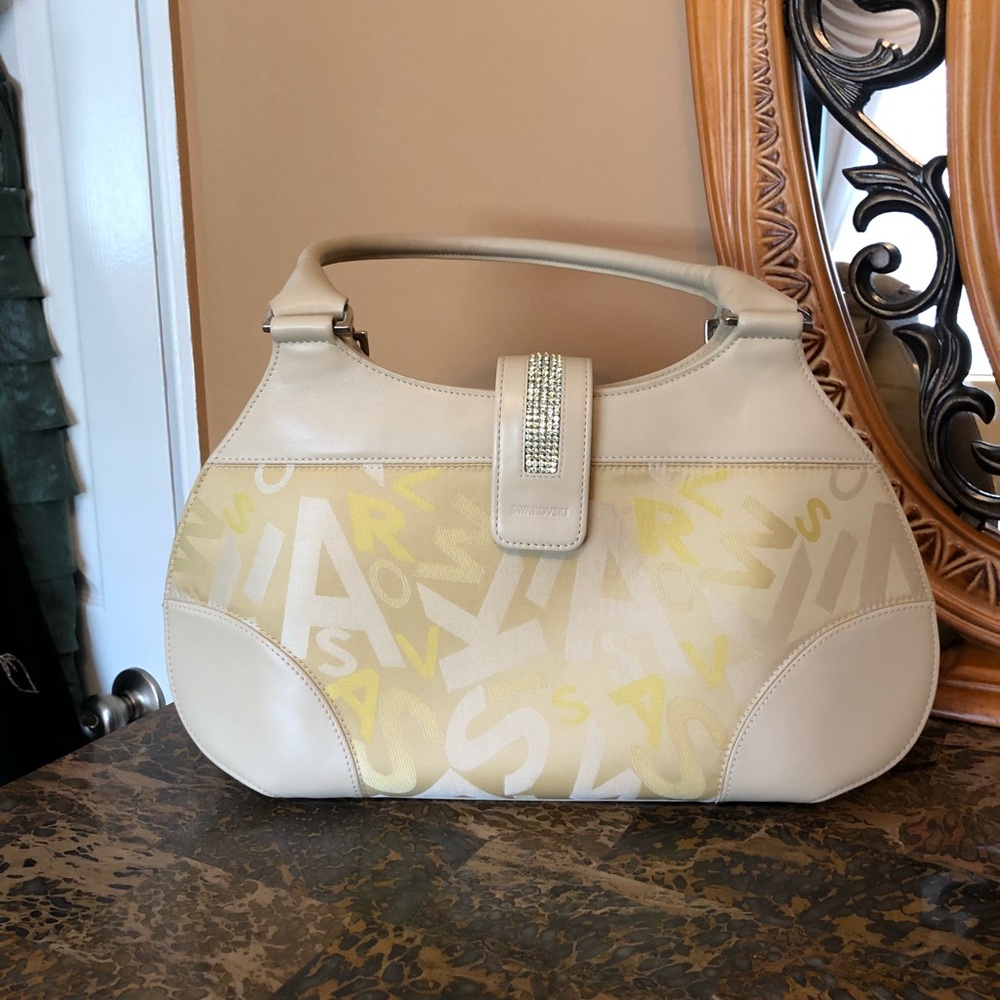 SWAROVSKI CREAM/YELLOW HANDBAG